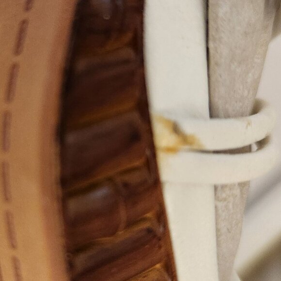 Lucky Brand " Bassie" Bright White Goat Nubuck Sandals. NIB. Size 7.5 - Picture 12 of 12